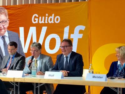 Knut Tropf, Alexander Ganter, Guido Wolf, Gabriele Meister (v.l.n.r.)