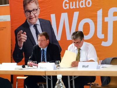 CDA-Landesvorsitzender Dr. Christian Bumler (li.) und LACDJ-Vorsitzender Dr. Alexander Ganter (re.)