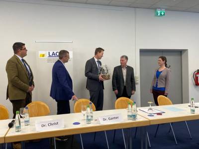 Ehrung des langjhrigen Landesvorsitzenden und nunmehrigen Ehrenvorsitzenden Dr. Alexander Ganter